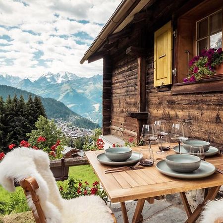 Gasthaus Cosy Chalet With Panoramic Views In Verbier Exterior foto